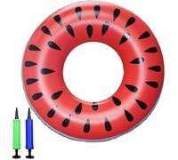 Inflatable Ring, Donut Pool Float, Rubber Rings Swim Watermelon Inflatable Ring Water Fun Flotation Tube Swimming Pool Accessories for Water Activitie