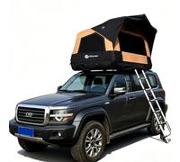 Inflatable Rooftop Tent for Camping, Roof Top Truck Tent with Detachable Mattress&Ladder, Easy Setup Blow Up 2-3 Person Canvas Roof Tent for Car SUV Jeep Van