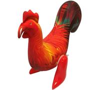 Inflatable Rooster 40cm Red Inflatable Hen Party Decoration Prop Accessory Children Cute Blow Up Animals Party Toys Pool Supplies
