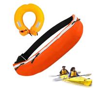 Inflatable Safety Belt - Lightweight Adjustable Waist Float with Fast Inflate, Sturdy Comfortable Fabric, Reliable Buoyancy Aid for Paddleboarding, Angling, Kayaking