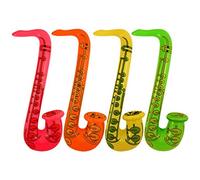 HENBRANDT 1 x Fancy Dress Party Inflatable 75cm Coloured Jazz Saxaphone