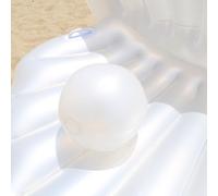 Inflatable Seashell Swimming Tool For Adults Pool Float Giant Clam Shell With Pearl Floating Bed