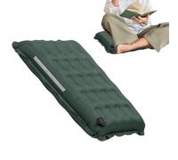 Inflatable Seat Cushion - Compact Pad for Extended Comfort | Lightweight Vinyl with Reflective Safety Stripe, Ergonomic Support Tool for Air Travel, Outdoor Camping Seating Gear, 16.54x13.39x2.76 in