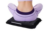 Inflatable Seat Cushion - Compact Pad for Extended Comfort | Lightweight Vinyl with Reflective Safety Stripe, Ergonomic Support Tool for Air Travel, Outdoor Camping Seating Gear, 16.54x13.39x2.76 in