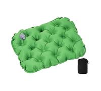 Inflatable Seat Cushion Ergonomic Pad Portable Non Slip Air Mat Breathable Design with Quick Inflation Suitable for Camping Walking, Green