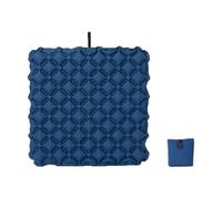 Inflatable Seat Cushion Portable Mat Air Pad Airplane Pad Breathable Soft Skin-Friendly Cushion Suitable for, Dark blue
