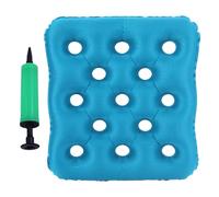 Inflatable Seat Cushion - Portable Seat Pad With Air Pump | Comfortable Inflatable Waffle Cushion | Lightweight Breathable For Long Sitting | Portable Travel Pad For Office Ca