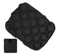 Inflatable Seat Cushion, Portable Travel Seat Cushion for Camping, Stadium Cushion Inflatable, Outdoor Seat Mat Ultralight Air Cushion for Camping Boating Concerts Hiking Office Chair Airplane(Black)