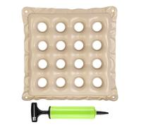Inflatable Seat Cushions for Pressure Relief, Wheelchair Air Cushion for Bed Sore, Comfortable Waffle Pads，Cream 17x17inch