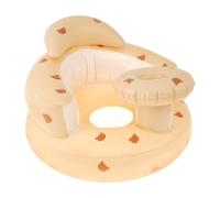 Inflatable Seat for Babies 3 Months and Up,Back Support Seat,Toddler Chair for Sitting Up,Soft Child Safe Sofa,Blow Up Baby Chai,Floor Seater with Built in Air Pump for Home and Travel (Brown)