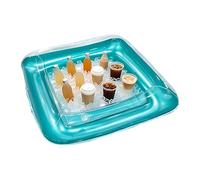 Inflatable Serving Bar Large Portable Square Floating Tray with Drain Plug