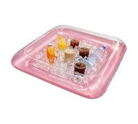 Inflatable Serving Bar Portable Square Floating Tray with Drain Plug