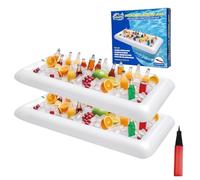 Inflatable Serving Bars 2 Pack Inflatable Pool Bar Ice Buffet Pool Cooler Party Cooler Keep Food Drinks Salad Cool at Outdoor Party Picnic Inflatable Cooler for Parties