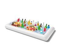 Inflatable Serving Bars with Drain Plug, Inflatable Drinks Cooler Ice Buffet Salad Serving Trays for Indoor Outdoor Summer Beach Luau Party, Picnic, and Pool Party