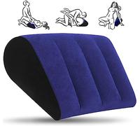 Inflatable Sex Position Pillow-Ramp Sex Wedge Ideal for Enhancing Intimacy Cushion-Lumbar Support Cushion Leg Pillow Triangle Bed Wedge Sex Toys for Women and Couples (Blue)