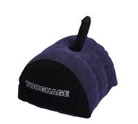 Inflatable Sex Position Pillow with Vibrating Dildo- Portable Sex Wedge Pillow -Triangle Lumbar Support Cushion Wedge Cushion Travel Pillow for Couples (Black Vibrating Dildo)