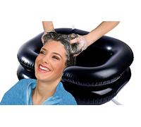 Inflatable Shampoo Basin for Bedside and in Bed for Elderly, Disabled, Pregnant, Injured, Bedridden, Handicapped (B-Black)