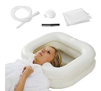 Inflatable Shampoo Basin for Bedside and in Bed for Elderly, Disabled, Pregnant, Injured, Bedridden, Handicapped (A-White)