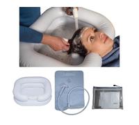 Inflatable Shampoo Basin Hair with Built-in Pillow, Water Reservoir Hand Shower Home Shampoo Tray for Bedridden, Disabled, Vulnerable or Elderly