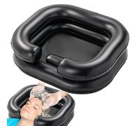 Inflatable Shampoo Basin - Medical Bedside Hair Washing Tub, Foldable Head Care | Flat Lying Patient Cleaning Support System With Integrated Inflatable Pillow For Hospital Home Elderly Bedridden Use