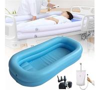 Inflatable Shower Bathtub for Bedridden Elderly - Portable Washing System with Electric Air Pump, Ideal for Disabled and Elderly Care at Home