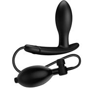 Inflatable Silicone Expand Anal Plug for Men Anal Beads Butt Plug Expander G-spot Dildo Silicone Graduated Design Anal Women and Couples Prostate Massager Thrusting Toys