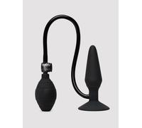 Inflatable Silicone Large Butt Plug - Black Black