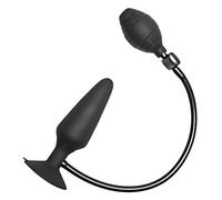 Inflatable Silicone Suction Cup Butt Plug