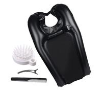 Inflatable Sink, Portable Movable Leakproof Blow Up Mobile Salon, Bedridden Disabled Shampoo Bowl, for Seniors Pregnant Women Children Kids