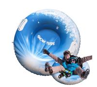 Inflatable Sledge - Inflatable Winter Sledge for Families - 80 cm Folding with 2 Handles for Outdoor Winter Sports