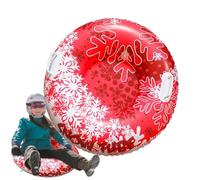 Inflatable Sledge Tubes - Inflatable Sledge for Adults and 80 cm Foldable Sport with 2 Handles for Skating Outdoor Cold Air Skating