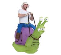 Inflatable Snail Disguise | Unusual Costume Adult size 160 to 190cm | Made of highly resistant Polyester - Pleasant to wear | Inflating System Included | Giant Animal | OriginalCup®