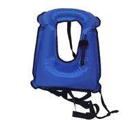 Inflatable Snorkel Vest, Adult Snorkeling Jackets Free Diving Swimming Safety Load Up to 220 Ibs, Kayak Swimming Vest for for Snorkeling Water Sports Beginner (Blue)