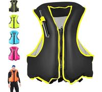 Inflatable Snorkel Vest for Adults - Buoyancy Safety Jacket | Compact Swimming Vest for Travel, Kayaking & Boating