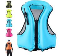 Inflatable Snorkel Vest for Adults - Buoyancy Safety Jacket | Compact Swimming Vest for Travel, Kayaking & Boating