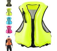 Inflatable Snorkel Vest for Adults - Buoyancy Safety Jacket | Compact Swimming Vest for Travel, Kayaking & Boating