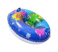 Inflatable Snow Hose - 95cm Circular Slide, Thick PVC Winter Sled, Portable Cold Proof Design with Sturdy Handles | On the Snow for Boys, Girls, Couples, Families