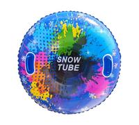 Inflatable Snow Sled - Tube Sledge for Sledding | Heavy Duty PVC with Anti Tipping Balance, Blow Up Toboggan for Kids, Outdoor Winter Plaything, Sports Equipment Accessories for Family Outings