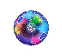 Inflatable Snow Sled - Winter Tubing Toy, Outdoor Ride | Sturdy Handle Support, Bright Printed Design, Cold Resistant Seat Cushion, Safe Balanced Sliding For Children And Adults, Family Recreation Act