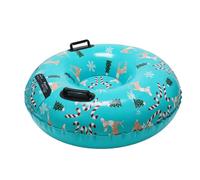 Inflatable Snow Sledge - Thick Equipment for All Seasons, Inflatable Snow Tube for Adults and for Garden Skating Skiing Glides on Hill Flotation on Water and Teens