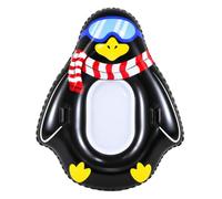 Inflatable Snow Tube, 55×45 Inch Heavy Duty PVC Sledding Float With Animal | Animal Shaped Design PVC Construction Large Inflatable Body For Snow Sledding Winter Outdoor Family Fun Activities