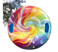 Inflatable Snow Tube Inflatable Towable Raft with Handles | Sledding Tube for Winter Ski Lake River Pool Beach Outdoor Park