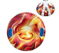 Inflatable Snow Tube Inflatable Winter Towable Sled Raft with Handles | Snow Tube Sled for Winter Ski Lake River Pool Beach Outdoor Park