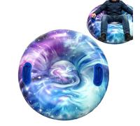 Inflatable Snow Tube Inflatable Winter Towable Sled Raft with Handles | Snow Tube Sled for Winter Ski Lake River Pool Beach Outdoor Park