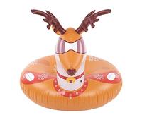 Inflatable Snow Tube Sled | Sturdy PVC Material Supports 220lbs | Christmas Themed Snow Tube for Skiing/Pool Floating | Youth Play | Tough & Shockproof Design