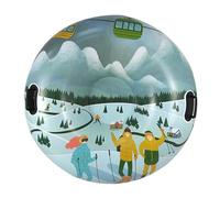 Inflatable Snow Tube Sled With Handles Inflatable Ski Rings PVC Sledding Tube Protable Winter Snow Sledding Toy Winter Outdoor Sports Toy For Boys Girls Family Activity