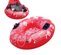 Inflatable Snow Tube, Winter Sledding Fun, 120cm Heavy Duty Rideable Tube, PVC Air Filled Sled with Handles, Outdoor Snow Sports Equipment, Family Kids Adults Sled for Backyard Mountain Park Holiday