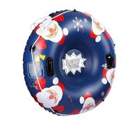 Inflatable Snowboard Sledding Tube, Heavy Duty PVC Snow Sled with Handles | Heavy-duty inflatable snow sledding tube features a snowboard-style base and secure handles for thrilling winter snow or sand