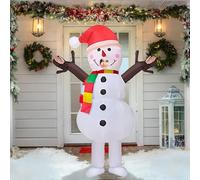 Inflatable Snowman Costume for Adults, Blow up Snowman Costume, Inflatable Christmas Costume for Adult Height 150-190cm
