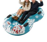 Inflatable Snowmobile: Double Slider for Cold Weather, Reinforced Towable Snowmobile | Seasonal Play Gear for Boys, Girls, Teens, Parents, Winter Travel